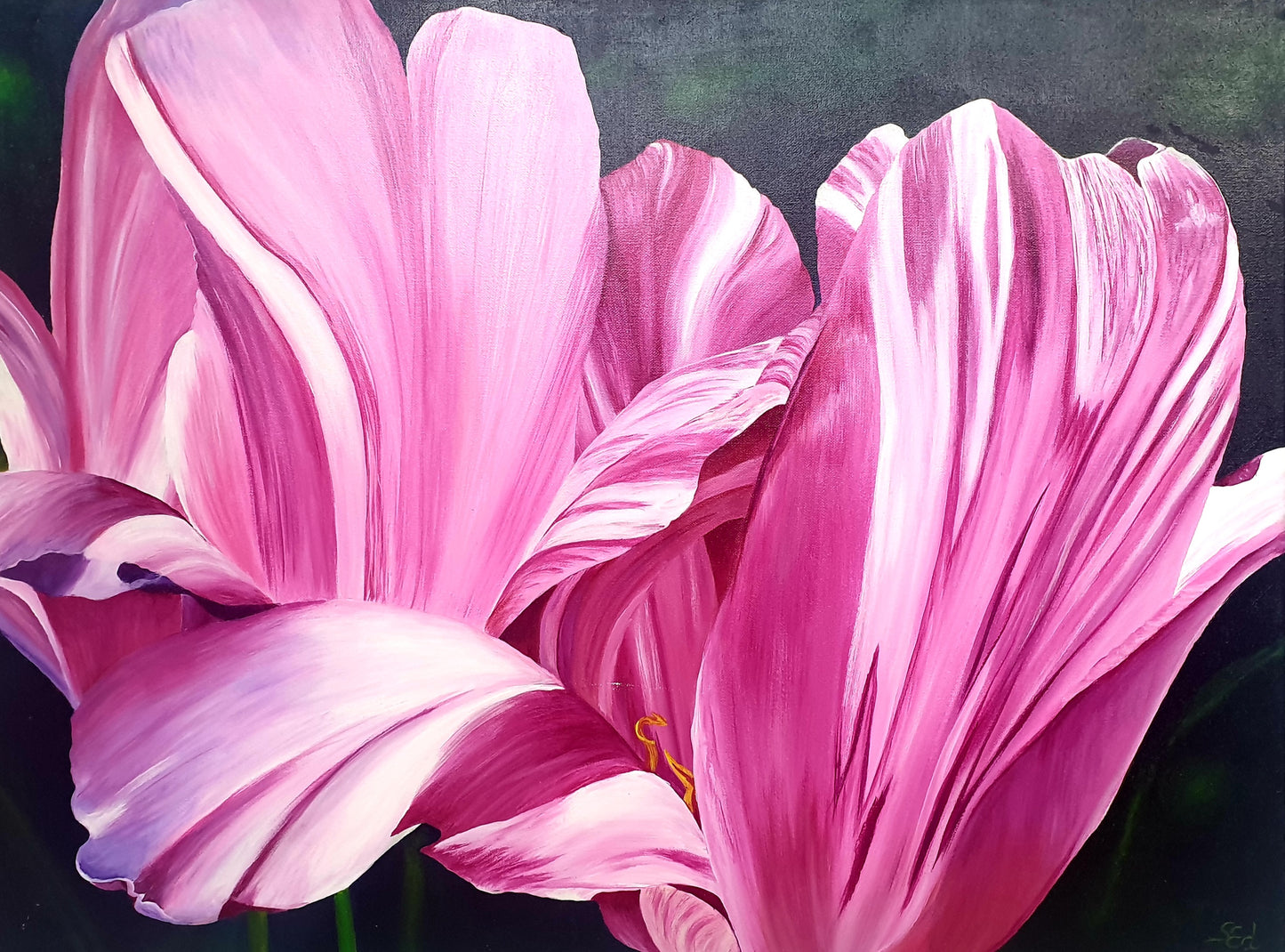 Tipsy tulips, 60x80 cm