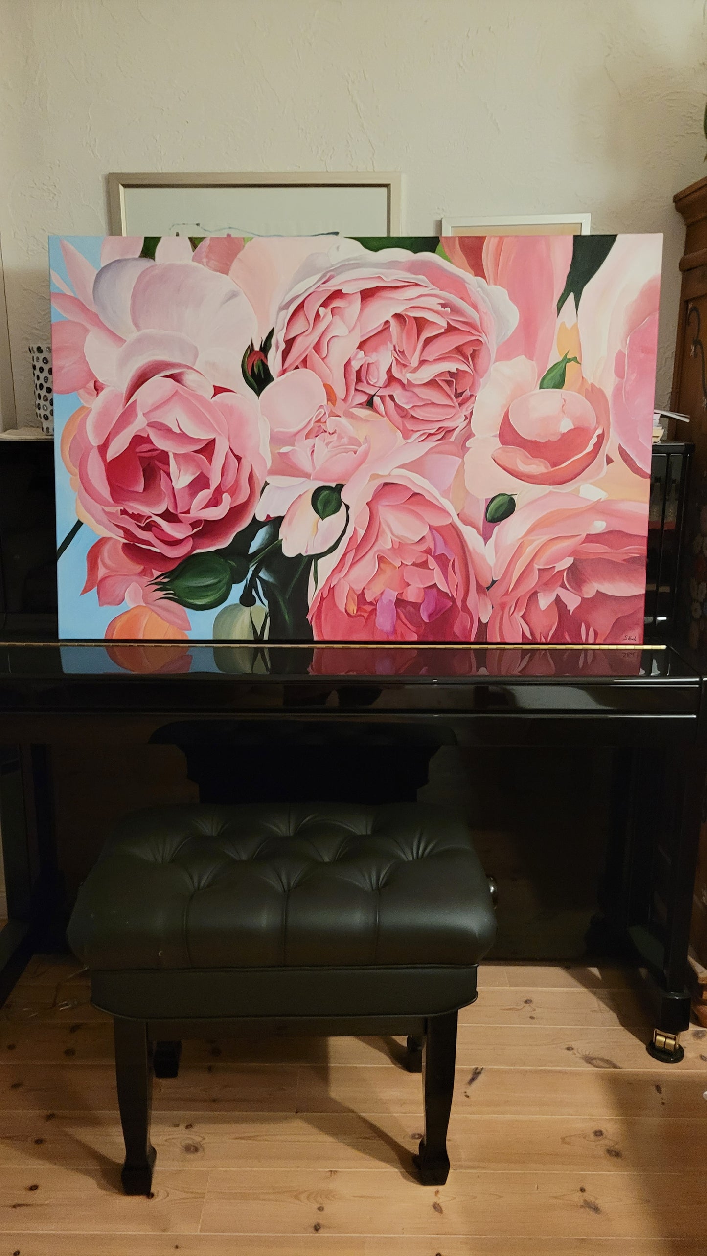 Climbing rose abundance, 80x120 cm