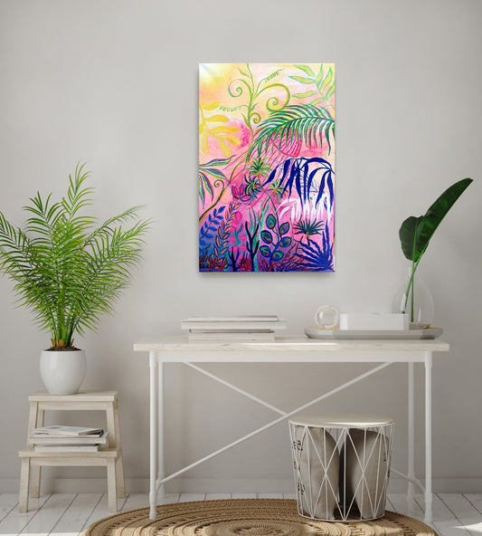 Pink jungle II , 60x40 cm