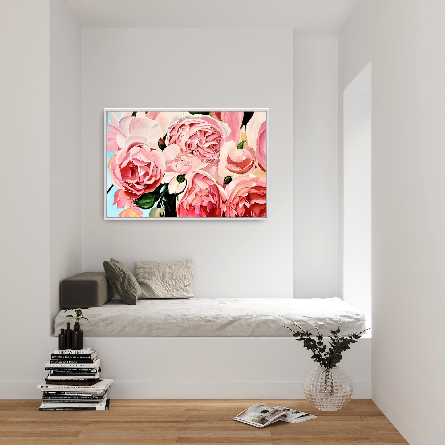 Climbing rose abundance, 80x120 cm