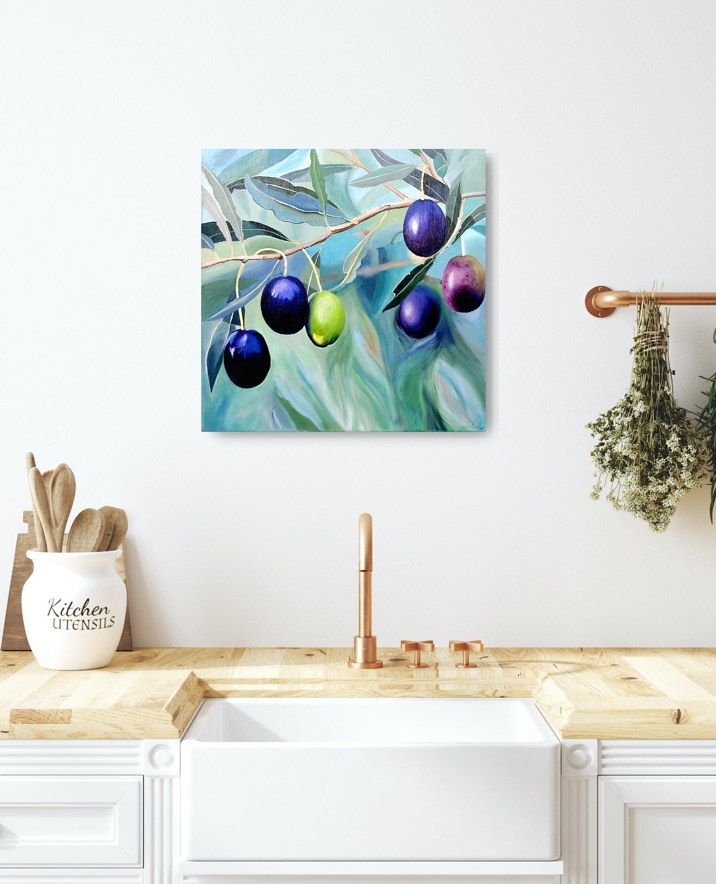 Kalamata olives, 50x50 cm