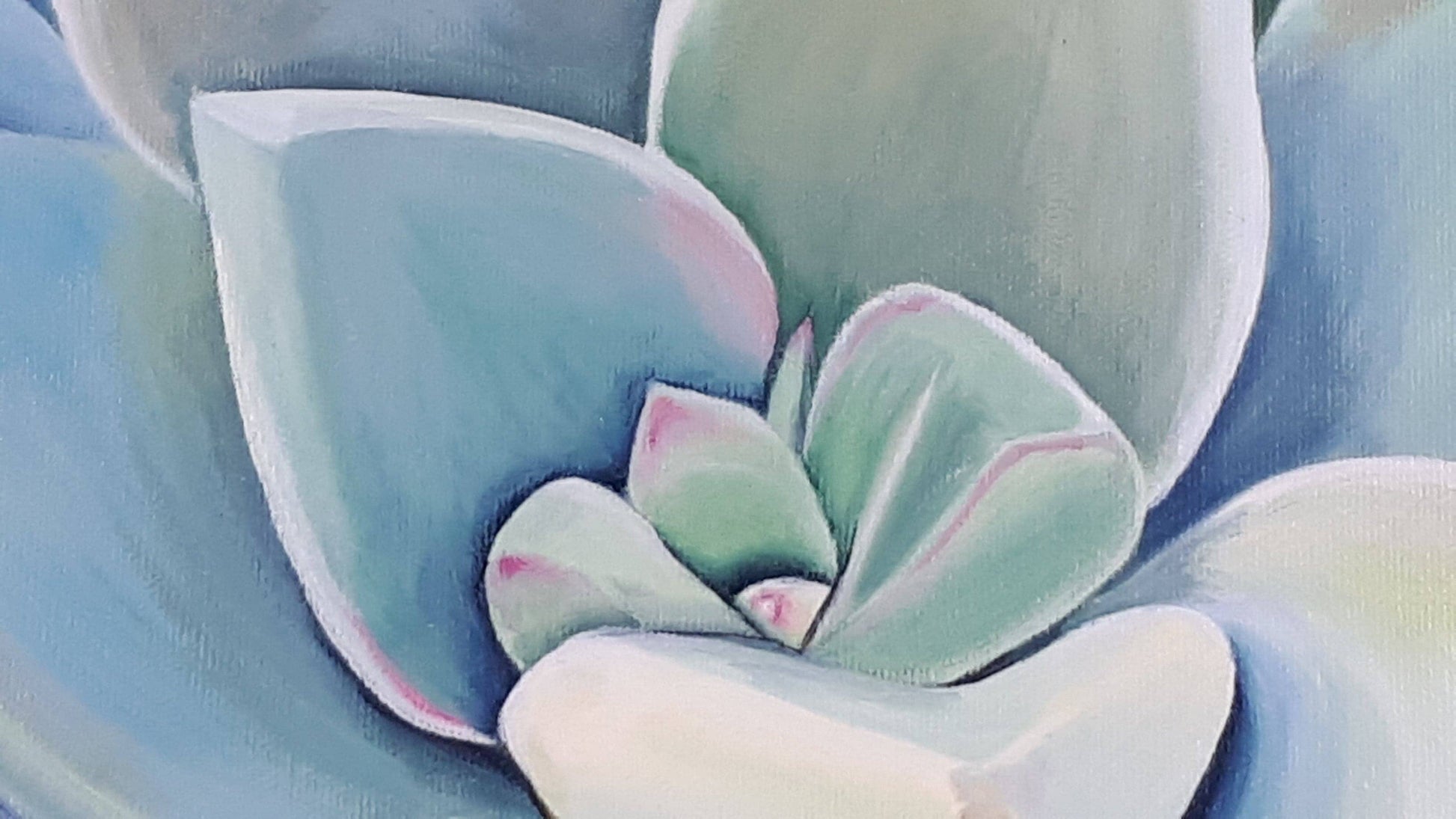 Succulent greengrey, 50x50 cm Kunst & Unterhaltung sylviaeder.art